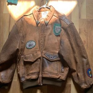 G-lll vintage leather flight jacket